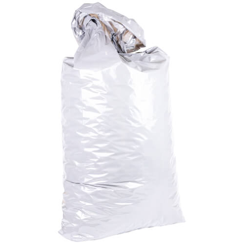 Laundry bags made of white PE